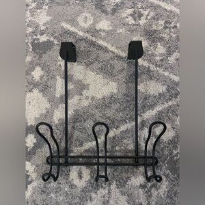 Dark Brown Over-the-Door Wall Hook Rack - Home Wall Decor